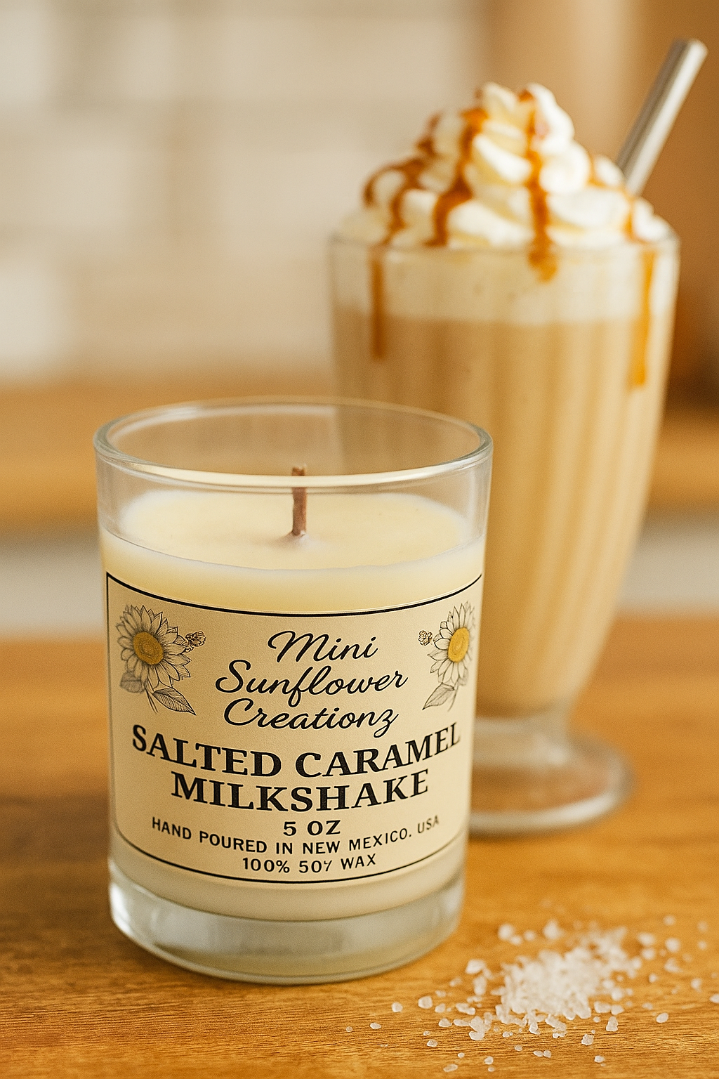 Salted Caramel Milkshake — Hand-Poured Soy Candle