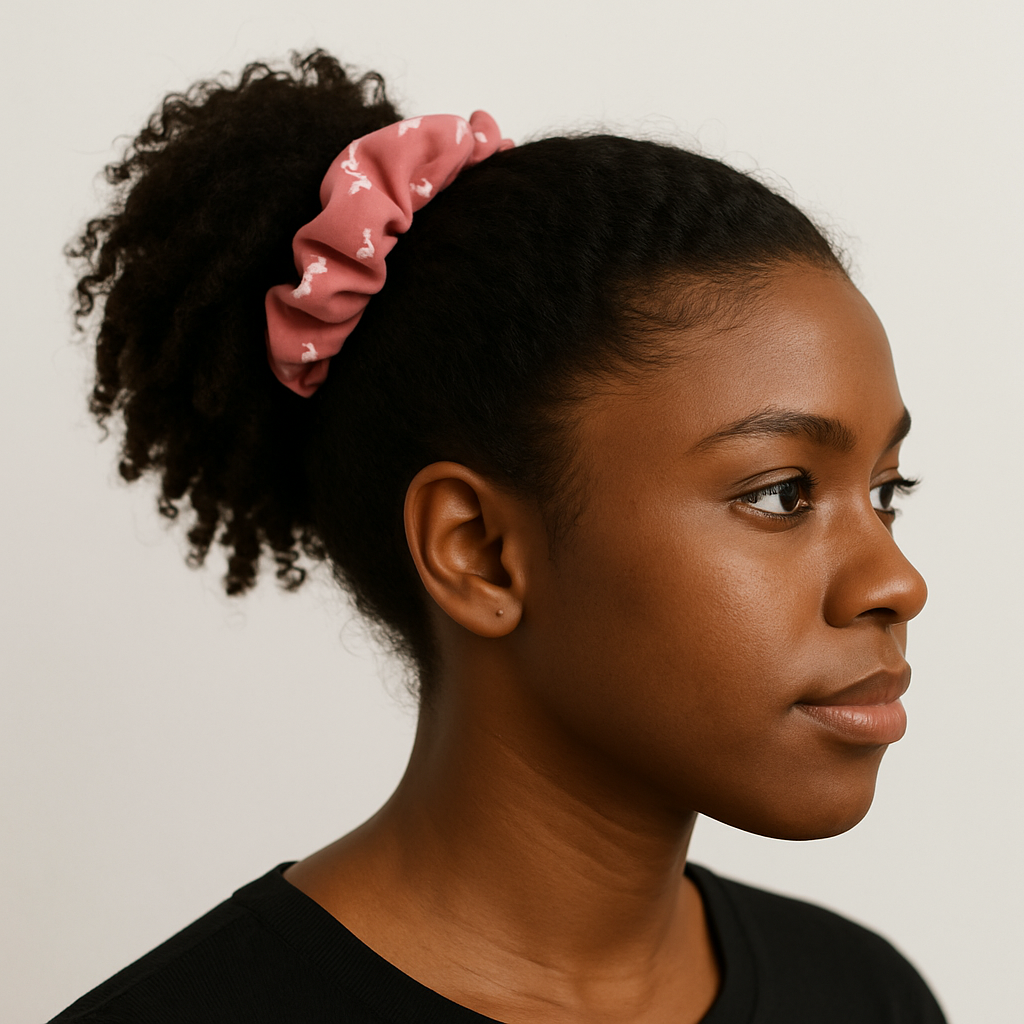 Jersey Net Fabric Pink Mini Bow