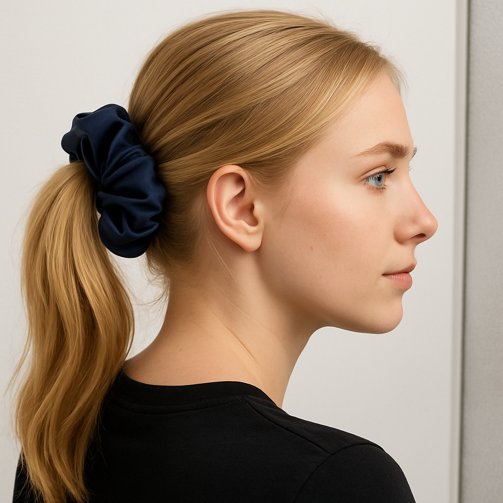 Satin Navy Blue