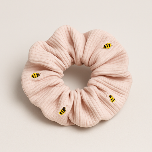 Ribbit Knit Fabric Pink Bee