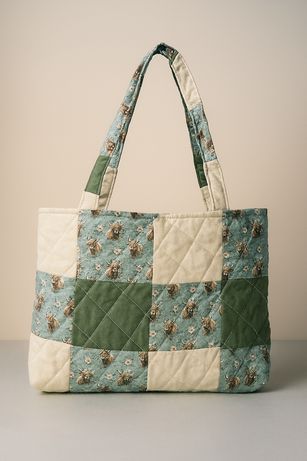 Highland Meadow Quilted Tote – Small