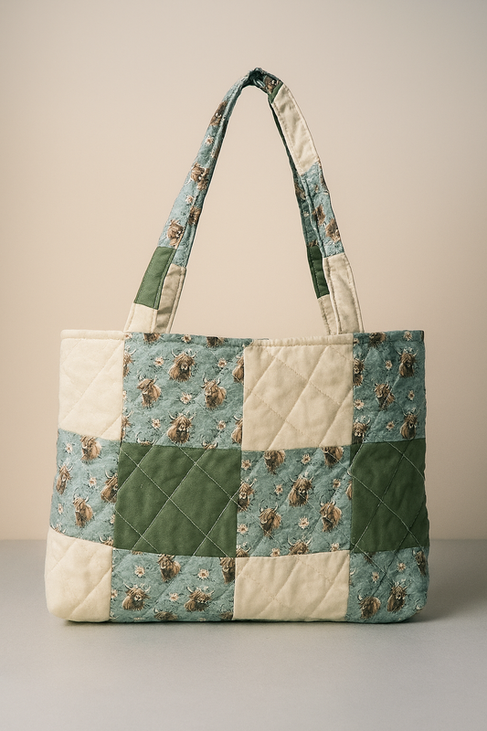 Highland Meadow Quilted Tote – Small